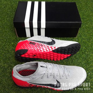 Giày Bóng Đá Mercurial Vapor 13 Pro Xanh Vạch Trắng TF