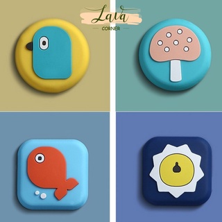 Miếng Chặn Cửa Nhựa Silicon Hoạt Hình Chống Xước Tường & Chống Va Đập Cửa