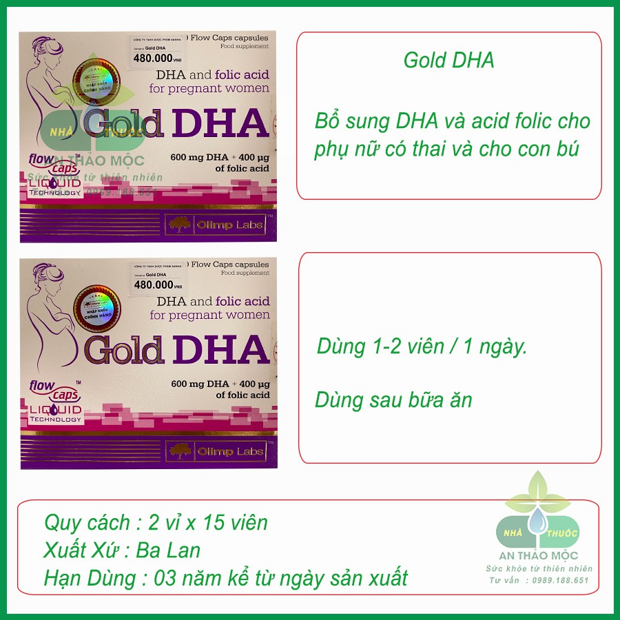 Chela Gold DHA.Bổ Sung DHA ,Sắt Cho Phụ Nữ Có Thai,Cho Con Bú