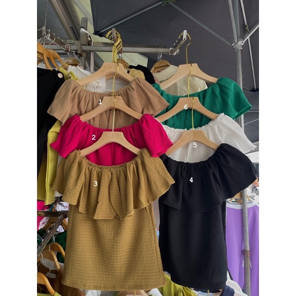 ÁO TRỄ VAI BÈO XỐP ĐIỆU ĐÀ MS12234