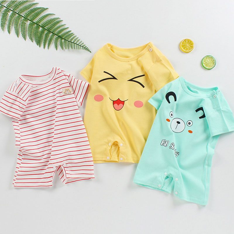 Áo liền quần tay ngắn cho bé từ 3-36 tháng tuổi