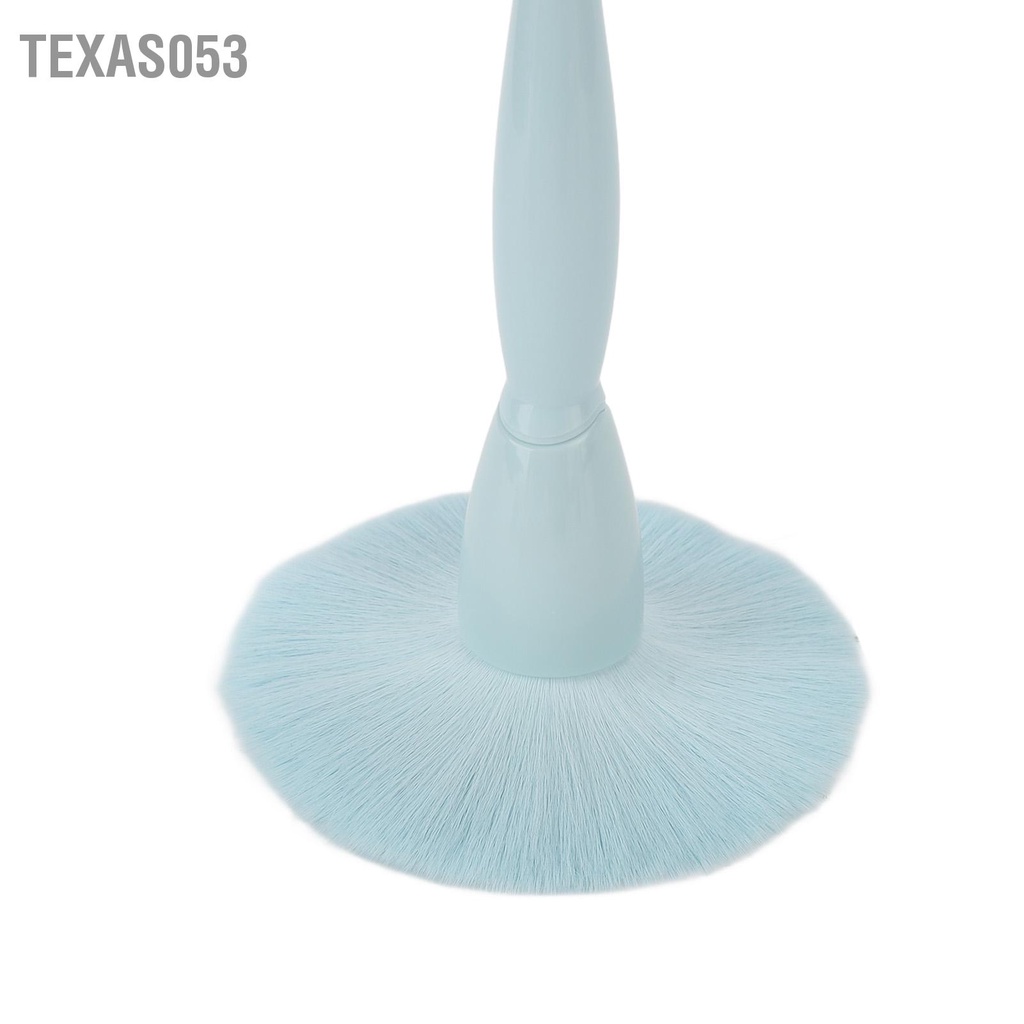 Texas053 2 cái Nail Dust Powder Cleaner Brush Professional Home Salon Di động Remover cho người mới làm quen