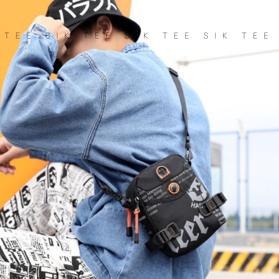Túi đeo chéo mini TEE SIK túi đeo chéo nhỏ gọn thời trang unisex chống nước đeo ngang hông đeo vai TS01