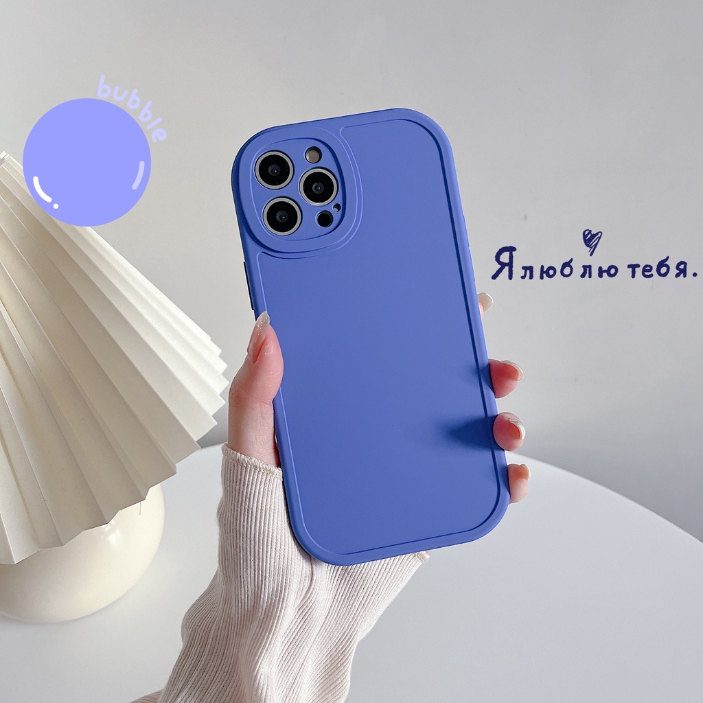 Ốp Điện Thoại Silicon Mềm Chống Sốc Màu Vàng / Tím Thời Trang