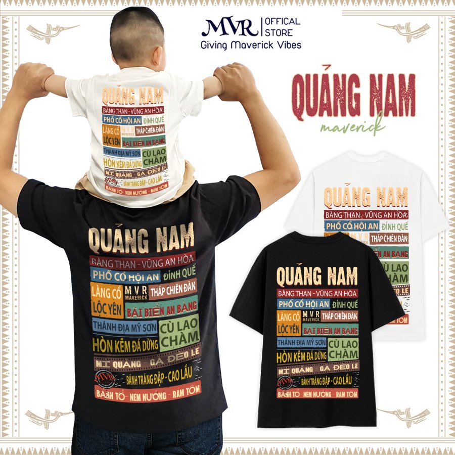 ÁO THUN quảng nam ao cặp gia đình under form unisex rộng tay dài lỡ genZ phông cotton fact localbrand MVR BB4191
