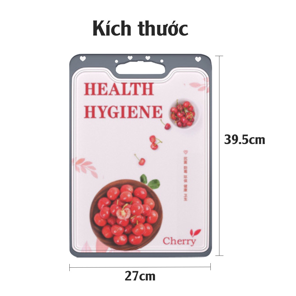 Thớt kháng khuẩn inox 2 mặt cao cấp có rãnh chống tràn, thớt cường lực cao cấp vệ sinh dễ dàng chống ẩm mốc