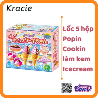 ( Bán sỉ ) Lốc 5 hộp Popin Cookin làm kem Icecream