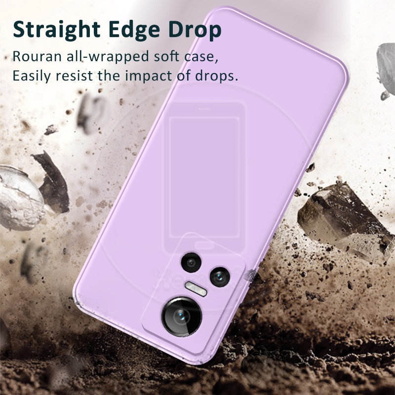 Ốp Điện Thoại TPU Mềm Hình Vuông Cho Realme GT Neo 3 3T 2 Pro Master Edition
