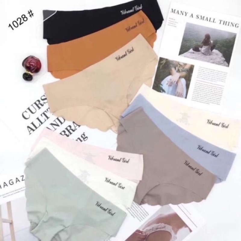 Quần lót su lượn sóng không viền nhiều màu có video thật ạ