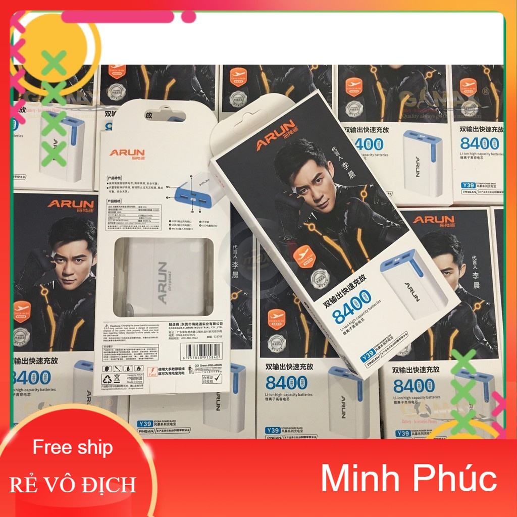 Pin sạc dự phòng Arun 5600mAh / 8400mAh / 10400mAh / 13000mAh/13000mAh/15000mAh