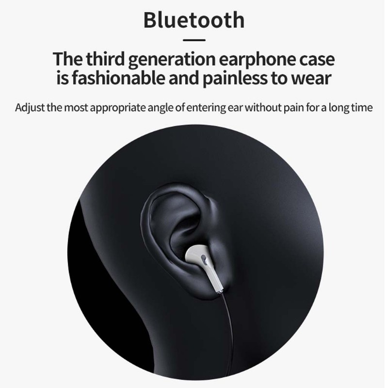 CRE  Wireless Bluetooth 5.1 Neckband Earphone Neck Hanging Sport MP3 Player Headphones Stereo Headset
