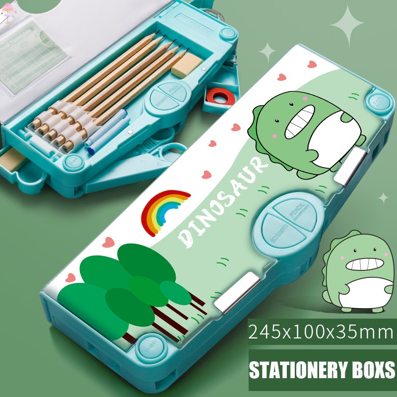 Hộp Đựng Bút Đa Năng Họa Tiết Dễ Thương Cho Bé Trai Và Gái