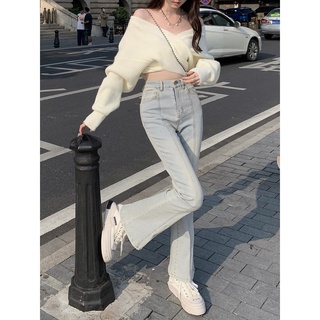 Quần Jeans ống loe basic