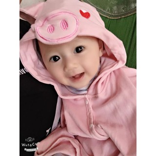 Áo Choàng Cánh Dơi Cotton Hoạ Tiết Ngộ Nghĩnh Cho Bé Yêu