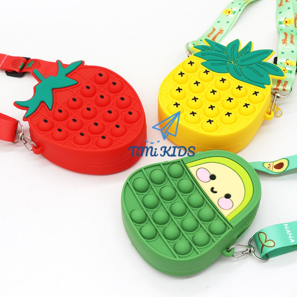 MẪU MỚI 2023 Túi đeo chéo pop it cho bé phiên bản giải tỏa căng thẳng đủ mẫu