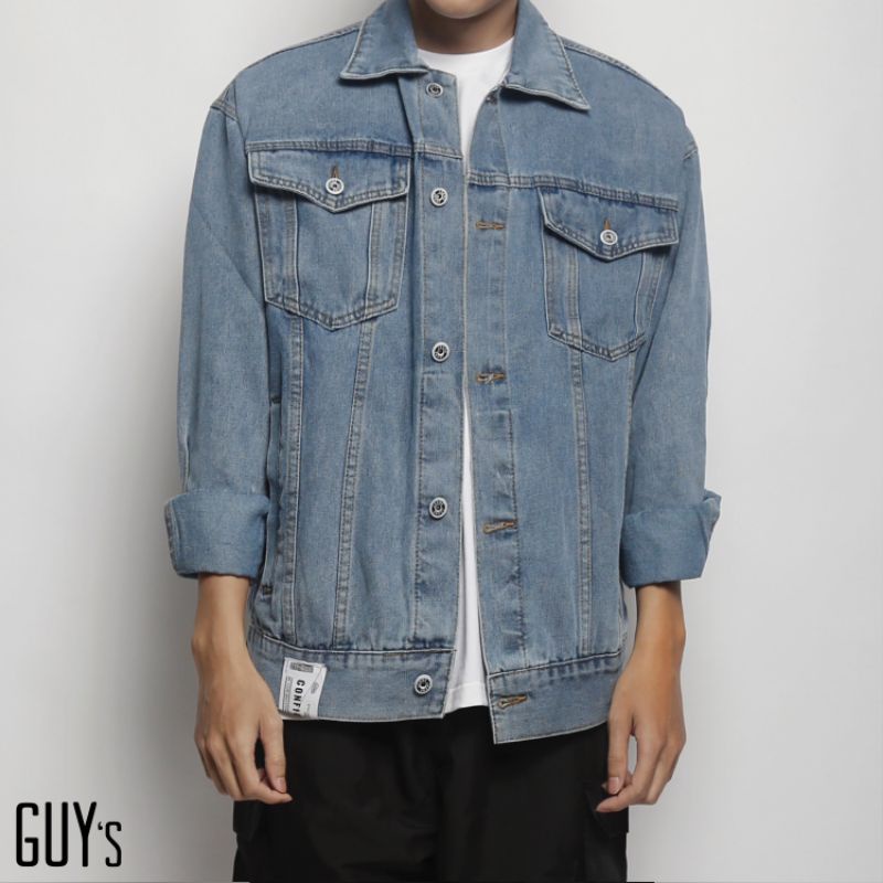 Áo khoác Denim Jacket GUY's Closet, Thiết kế hiện đại, Chất denim bền màu, Nhiều màu