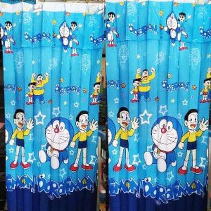 Rèm Cửa Hình Doraemon Xinh Xắn Đáng Yêu