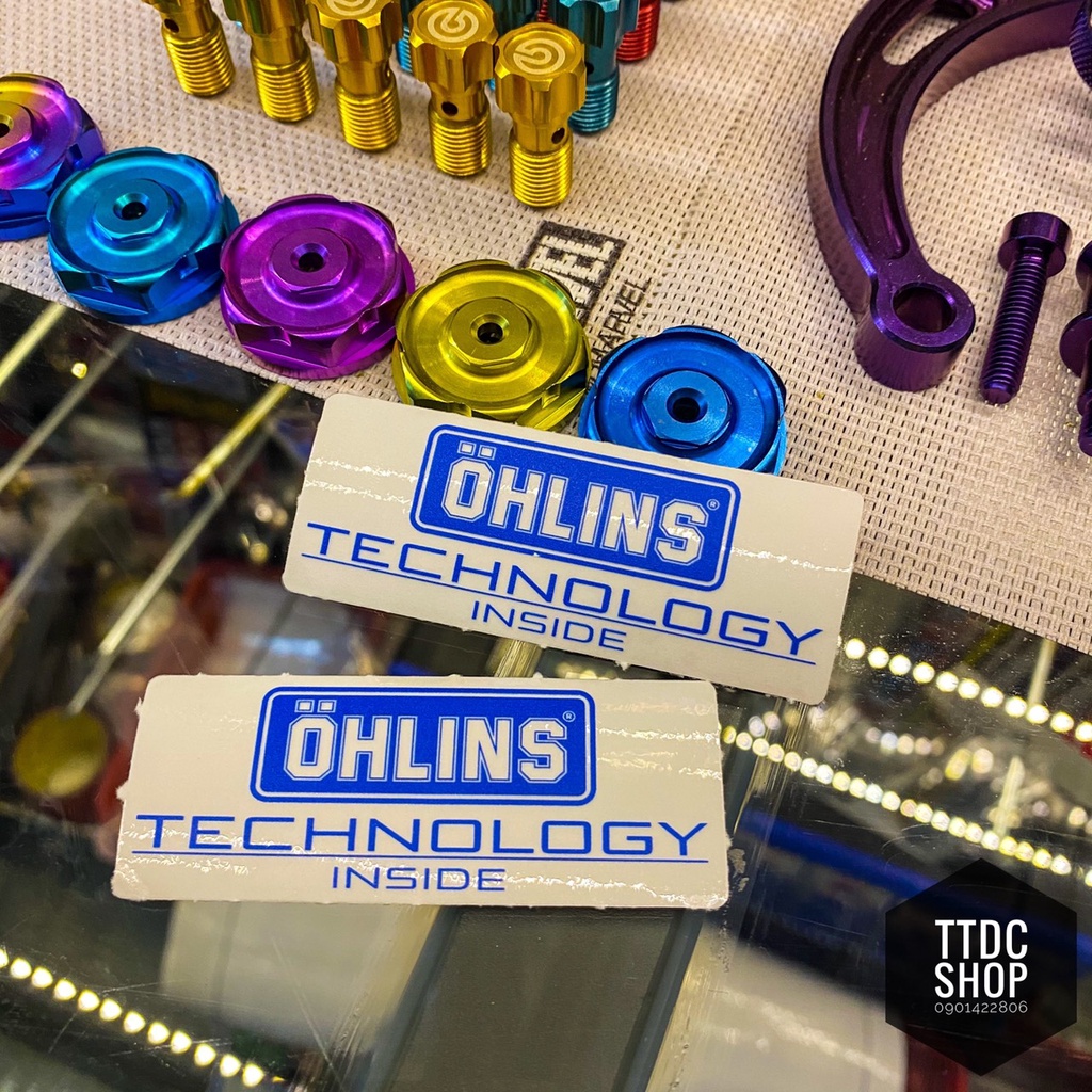 Tem Sticker Lẻ cao cấp Dán phuộc Ohlins