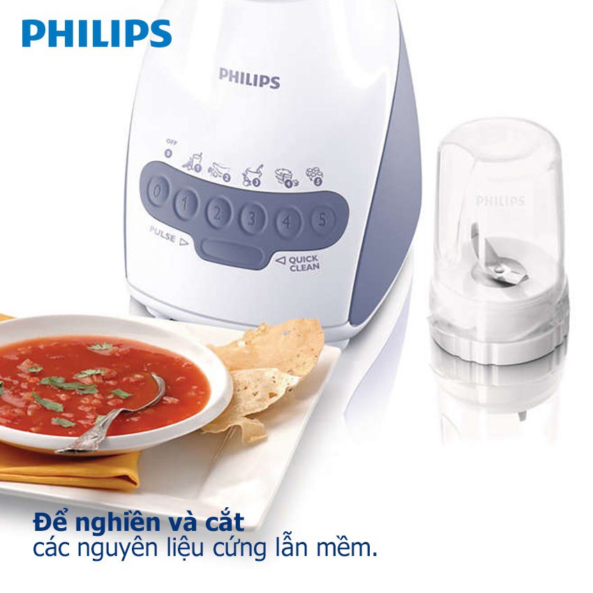 [Mã ELHA03 giảm 5% đơn 300K] Máy xay sinh tố Philips HR2118 - Bảo hành 24 tháng - Hãng phân phối chính thức