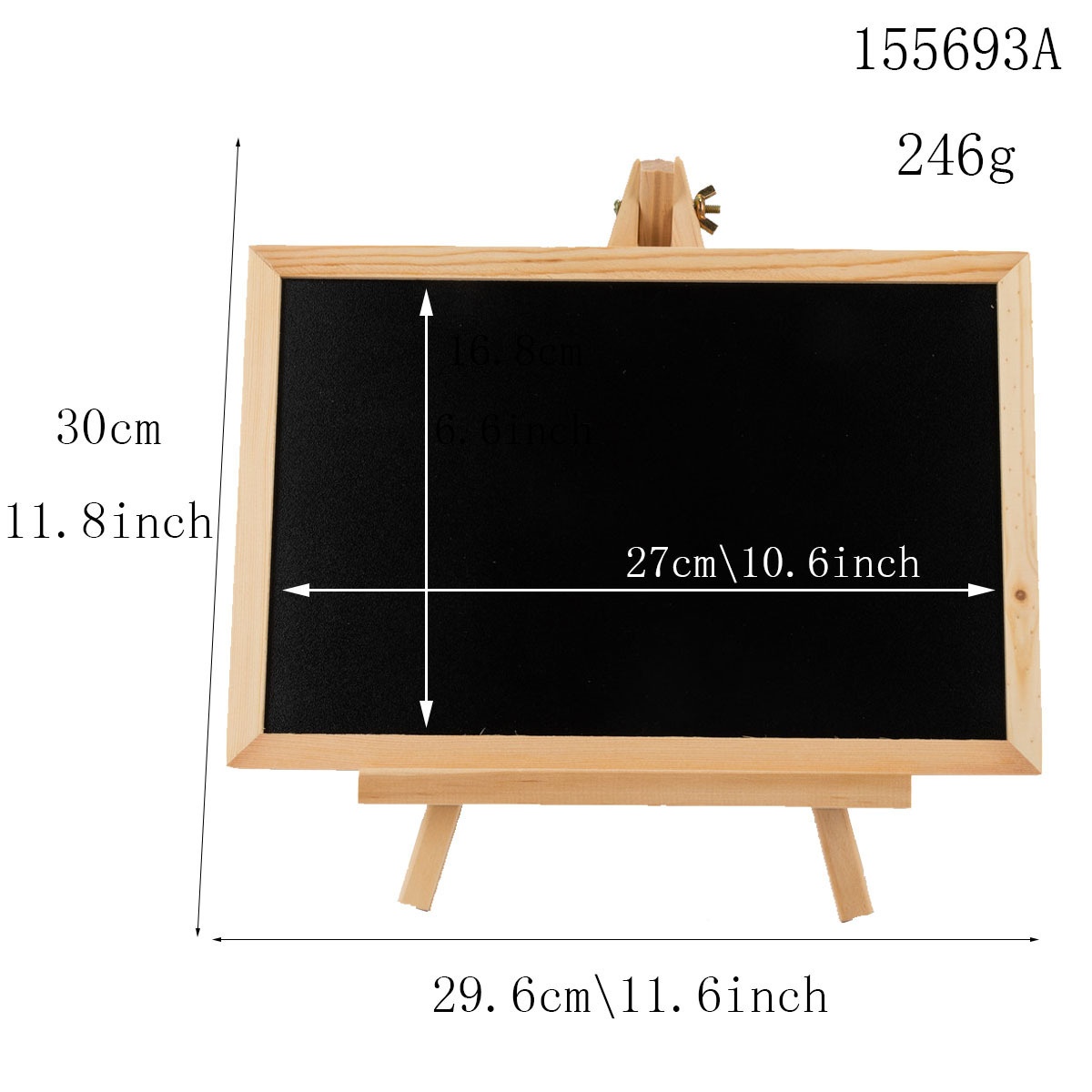 Bảng Đen Bằng Gỗ Kèm Giá Đỡ Có Thể Di Chuyển Dùng Trang Trí Nhà Cửa / Quán Bar Diy