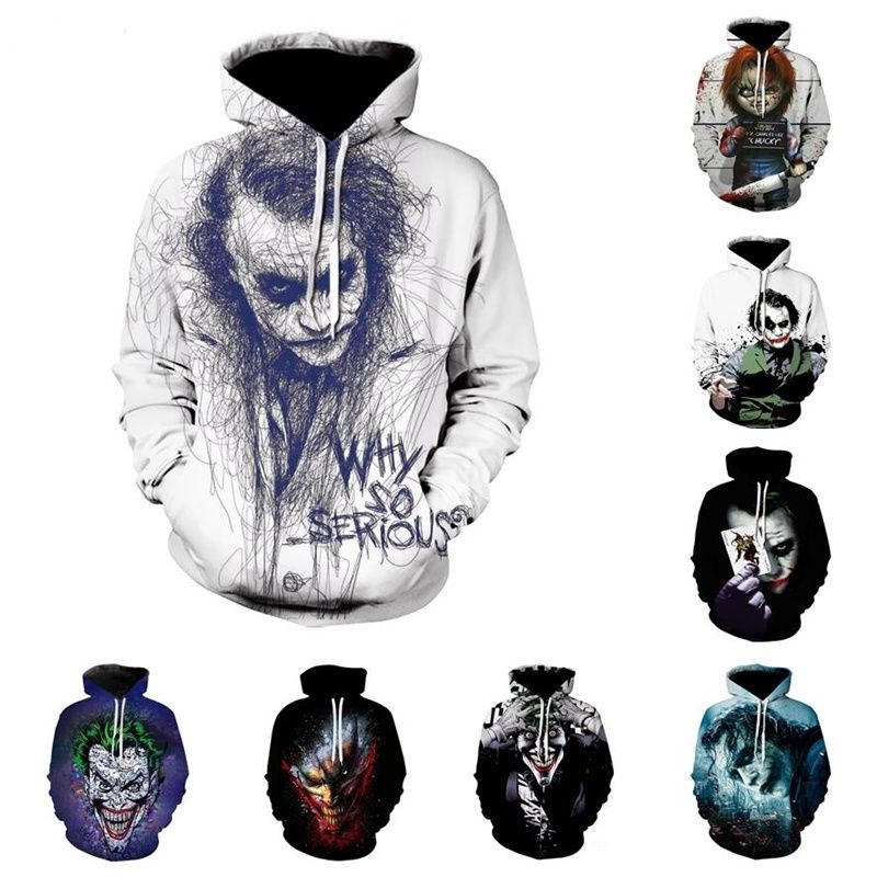 Áo Hoodie In Hình Joker 3D NSHOPE2New Thời Trang