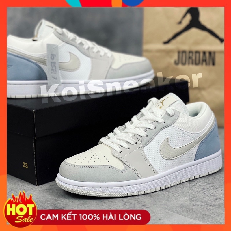 Giày Jordan 1 Thấp cổ Paris hàng chuẩn form đẹp loại cao cấp || Full box ảnh thật A2