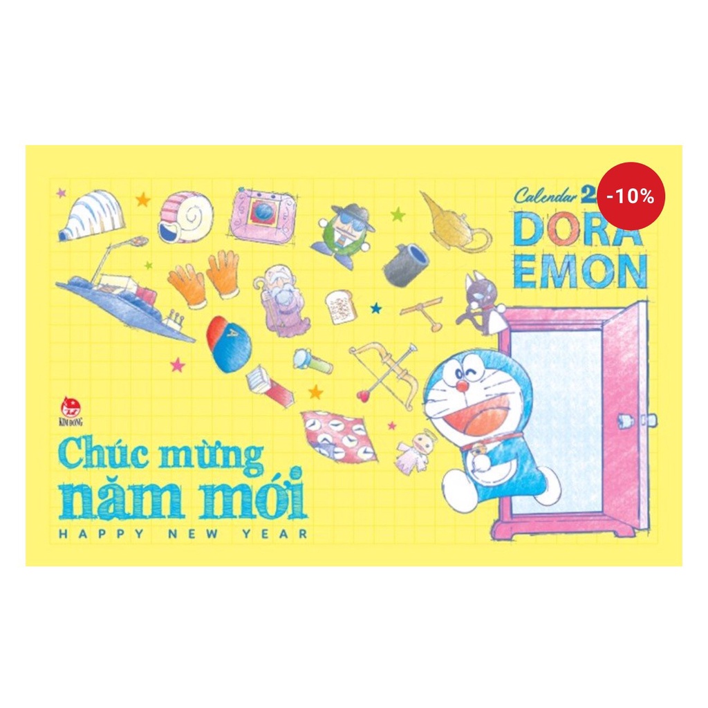 Lịch để bàn Doraemon 2022 NXB Kim Đồng