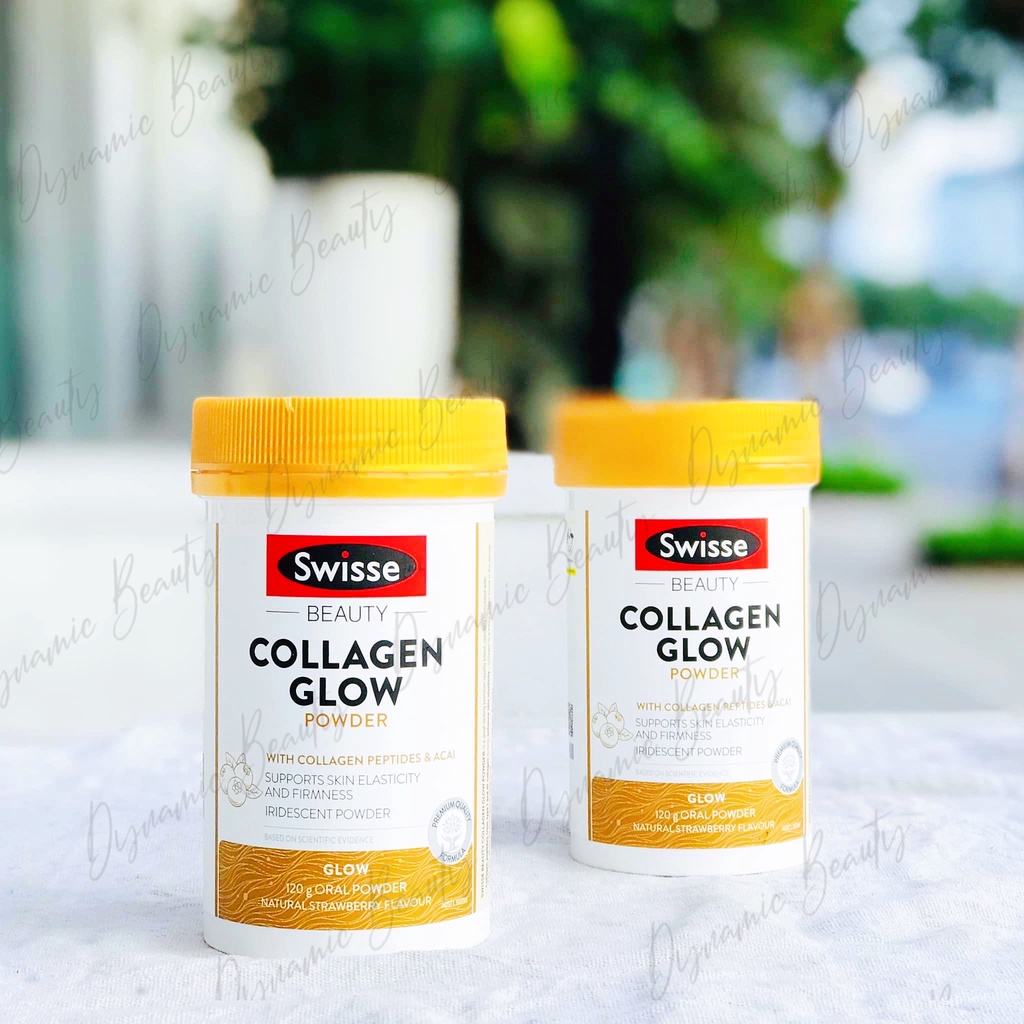 Bột đẹp da Swisse beauty collagen glow/ renew/ balance powder 120g đẹp da, căng bóng/ giảm stress/ hỗ trợ tiêu hóa