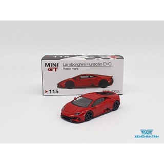 Xe Mô Hình Lamborghini Huracan Evo 1:64 Minigt ( Đỏ )
