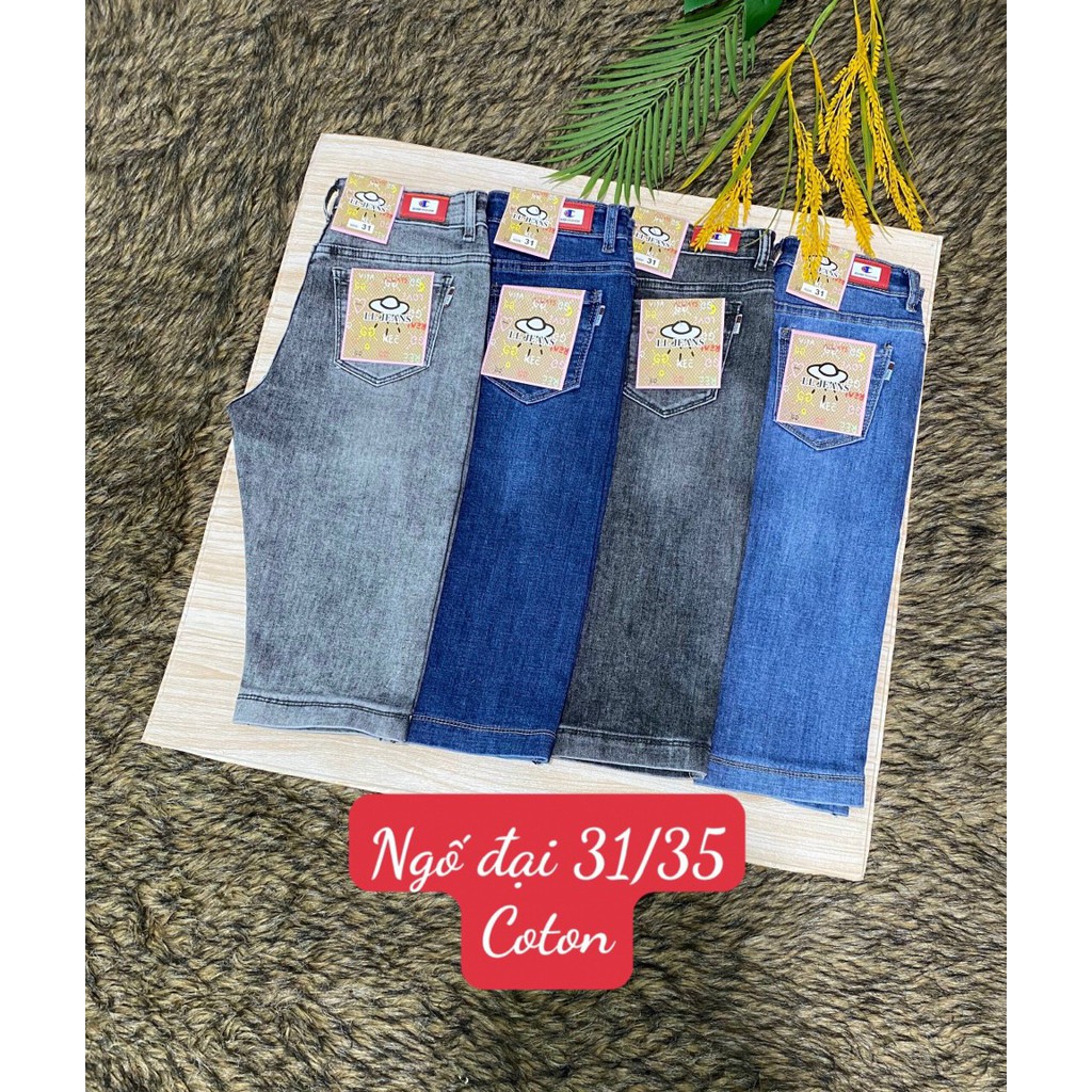 [Size đại] Quần jean lửng gối mẫu cào co giãn dáng ôm tua lai