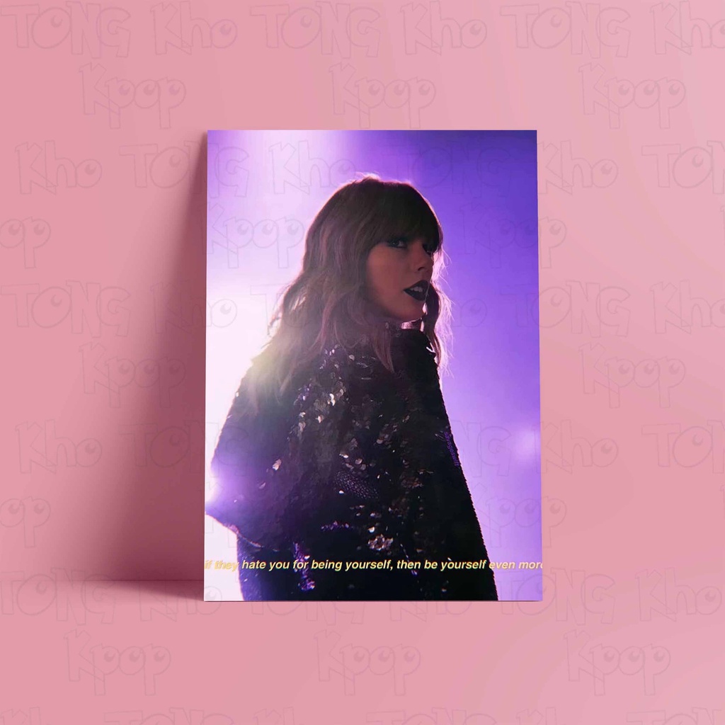 Tấm Postcard cao cấp giấy 260gsm in hình TAYLOR SWIFT ca sĩ US-UK ảnh đẹp nhiều mẫu