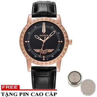 ĐỒNG HỒ NAM YAZOLE YA8866 DÂY DA CAO CẤP THỜI TRANG 3 MÀU MẶT +TẶNG PIN CAO CẤP