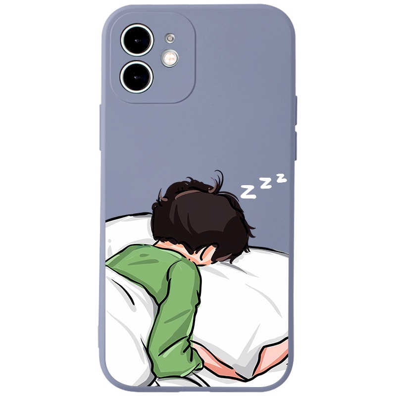 Ốp lưng JURSUE mềm hoạt hình cặp đôi dễ thương đẹp Cho iPhone 14 13 12 11 Pro Max SE 2020 X XR XS 8 7 ip 6S 6 Plus kute Y2390