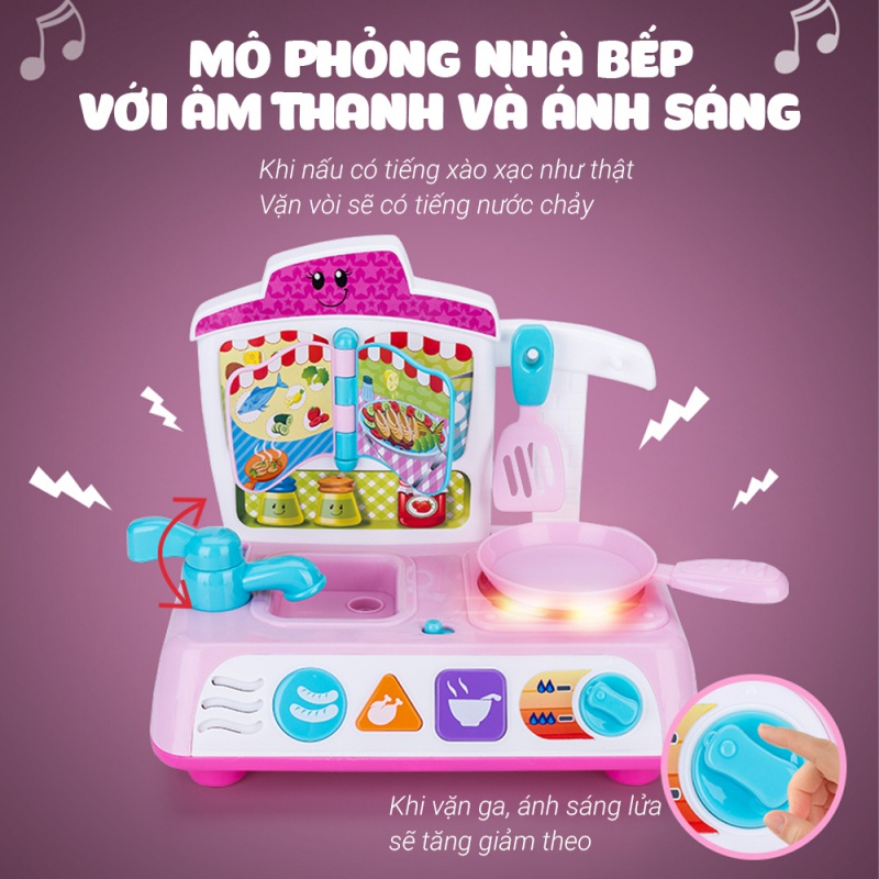 Bộ nhà bếp có đèn nhạc Winfun 0755