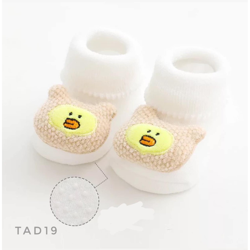 Tất cổ cao chống trượt hình thu 5D cho bé - TAD19