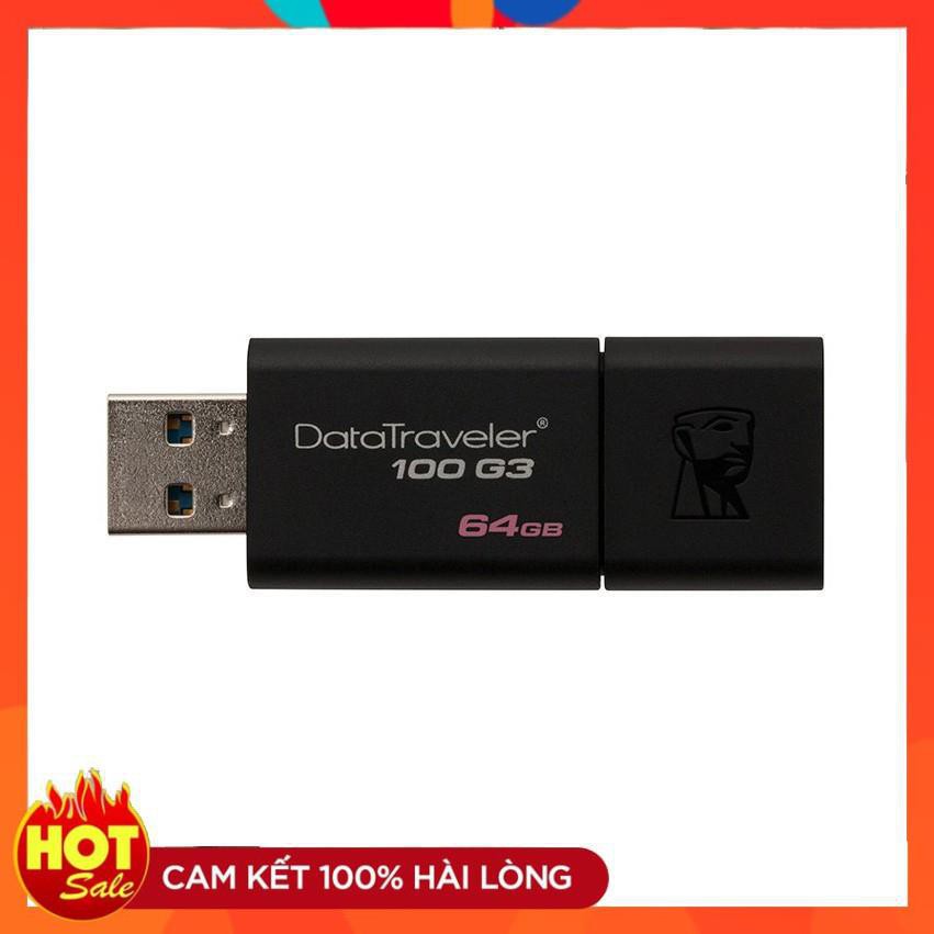 [Chính hãng]USB Kingston DT100G3 16GB 32GB 64GB nắp trượt tốc độ upto 100MB/s chuẩn chính hãng phân phối | WebRaoVat - webraovat.net.vn