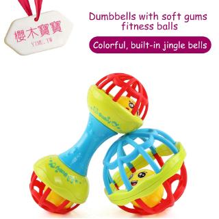 Dumbbell-shaped soft rubber to make baby play rattles