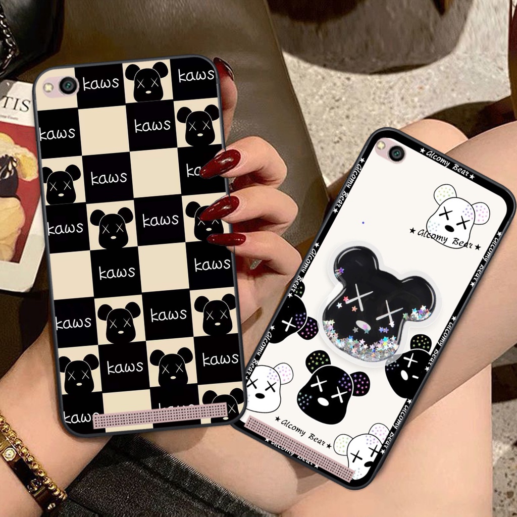 Ốp lưng Xiaomi Redmi 4A / 5A / 6A trái tim họa tiết caro, mikey họa tiết beabrick kaws cute