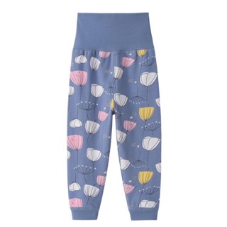 Quần cotton cạp cao