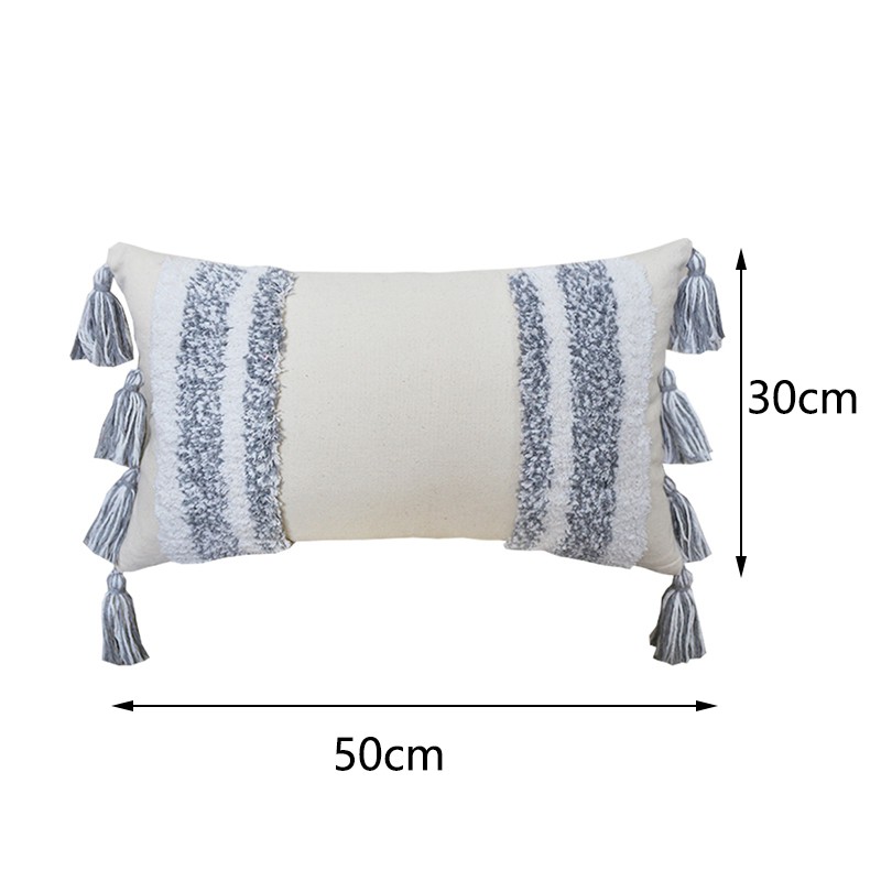 Áo Gối Được Làm Từ Cotton Với Họa Tiết Thêu Theo Phong Cách Bohemia, Kích Thước 30x50cm