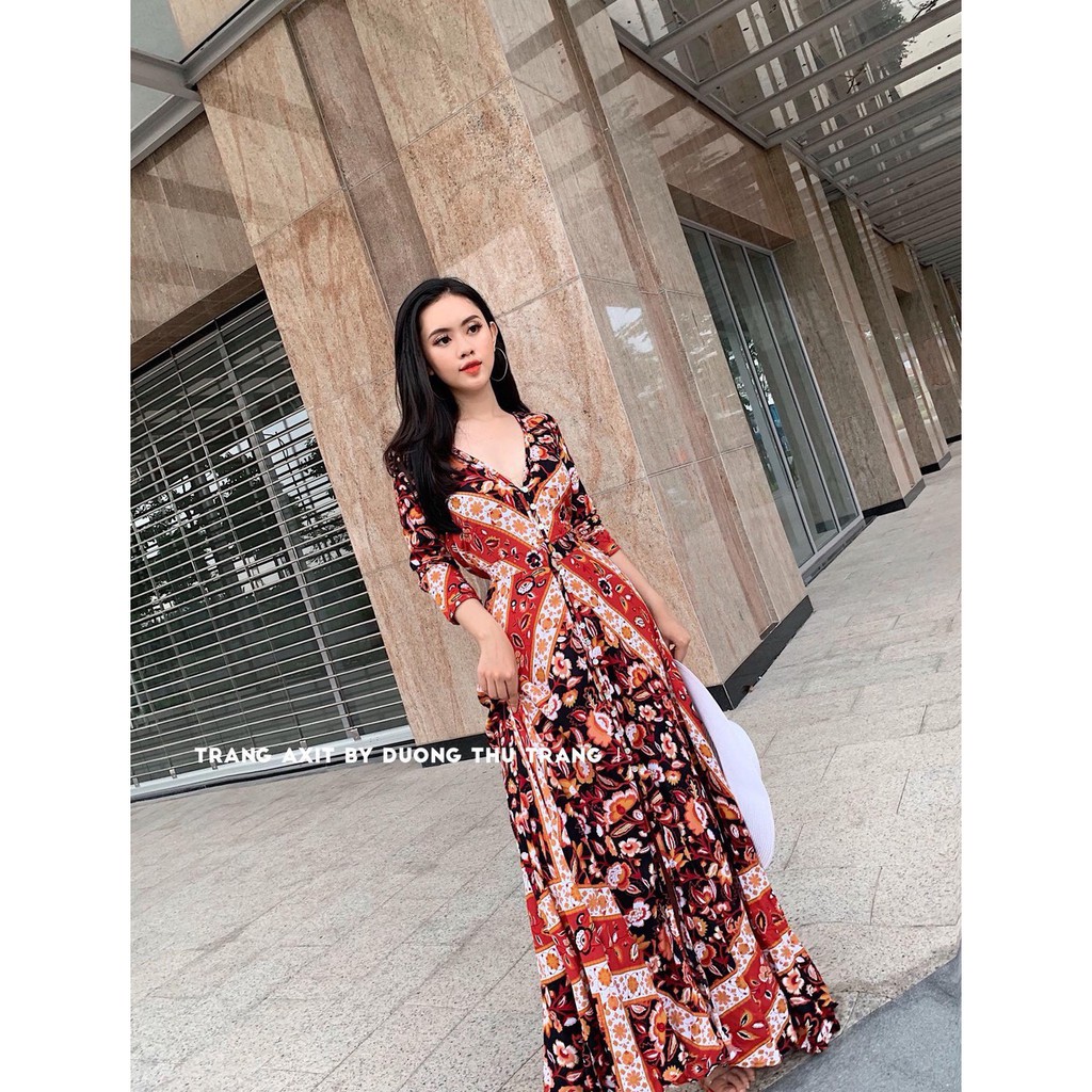 ĐẦM LỤA CÀI NÚT TRƯỚC XINH XINH