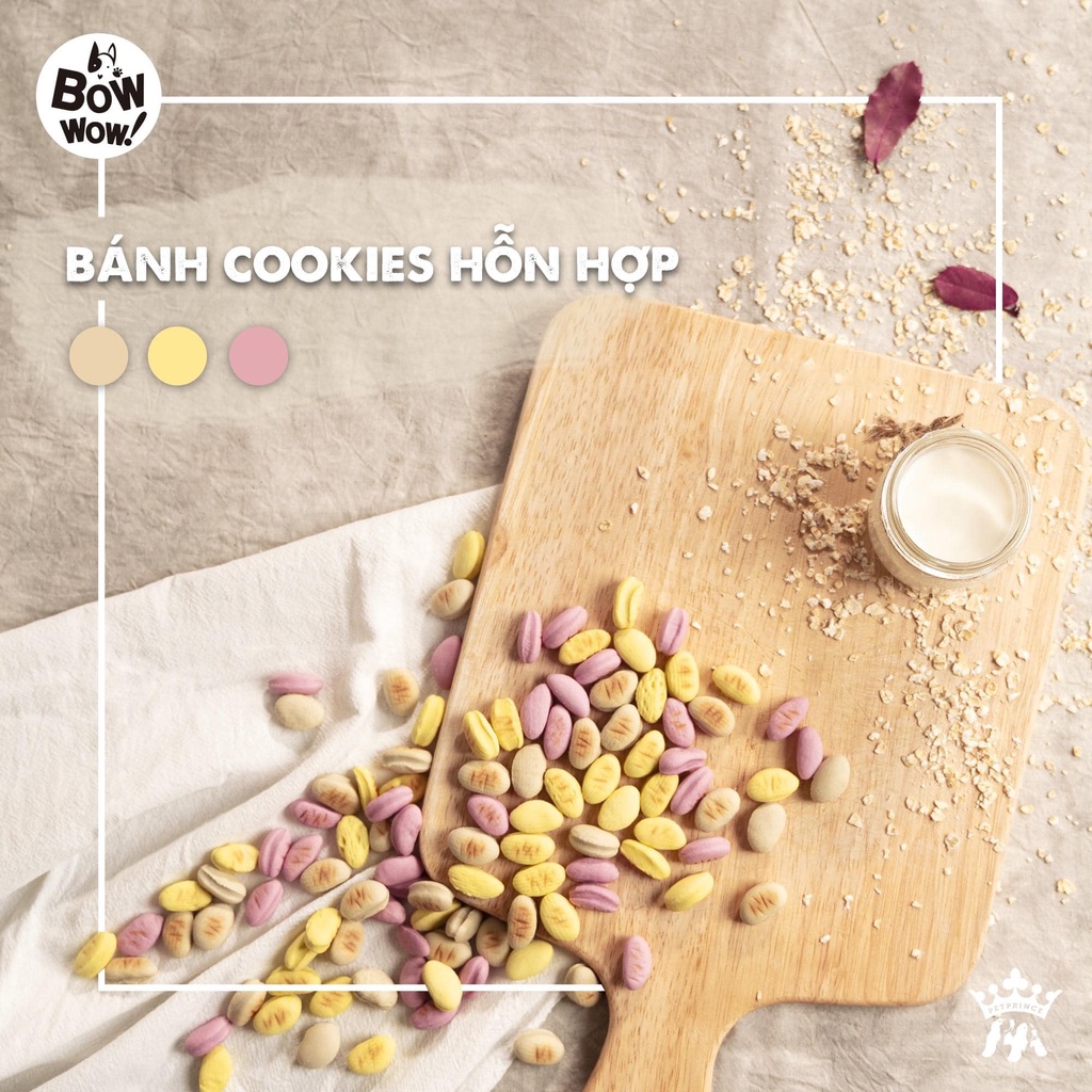 Bánh Cookies hỗn hợp Bowwow Hàn Quốc / Gói 150gr