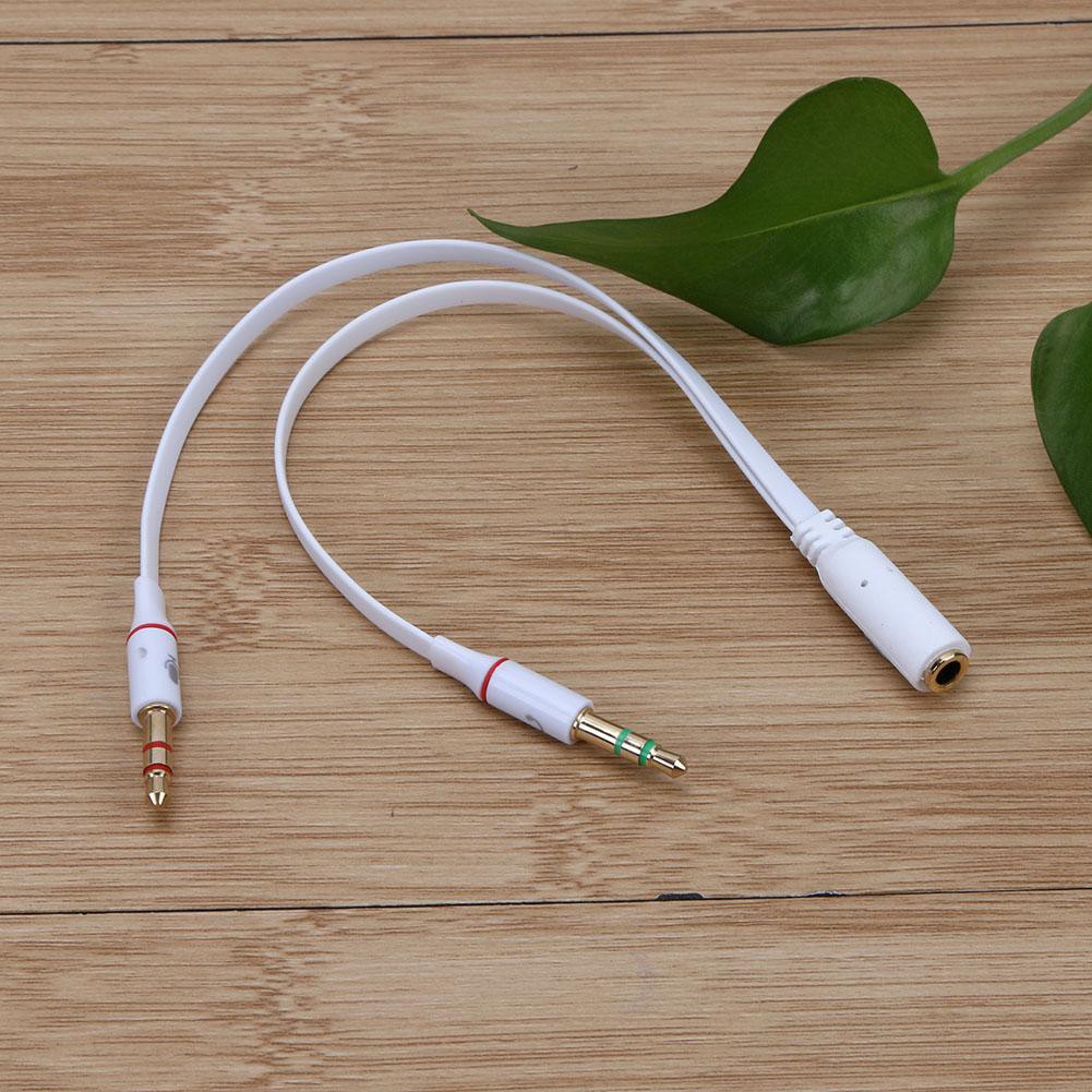 Cáp chuyển đổi đầu lỗ cắm 3.5mm sang 2 đầu Audio 3.5 tai nghe micro