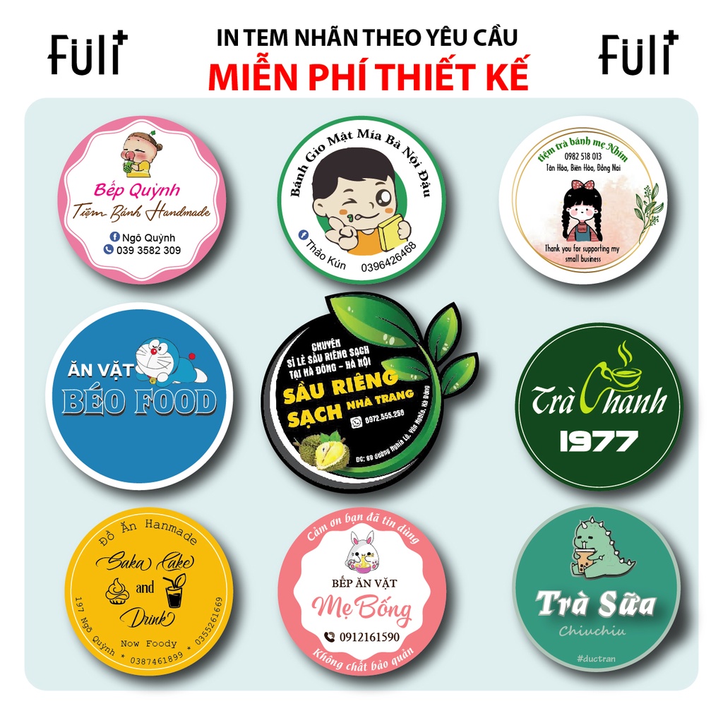In Tem Nhãn Đẹp Deacal Theo Yêu Cầu A3 ĐẸP_NHANH_CHẤT LƯỢNG