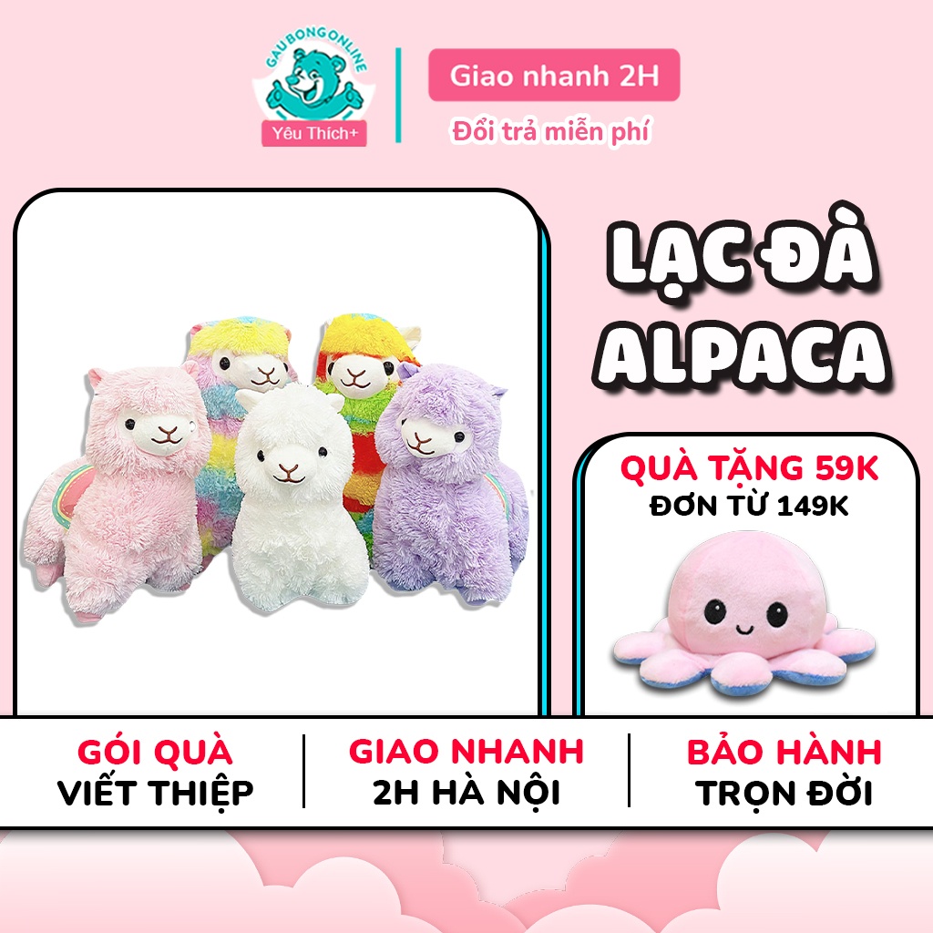 Gấu Bông Lạc Đà Alpaca Siêu Dễ Thương Hàng Cao Cấp Gấu Bông Online