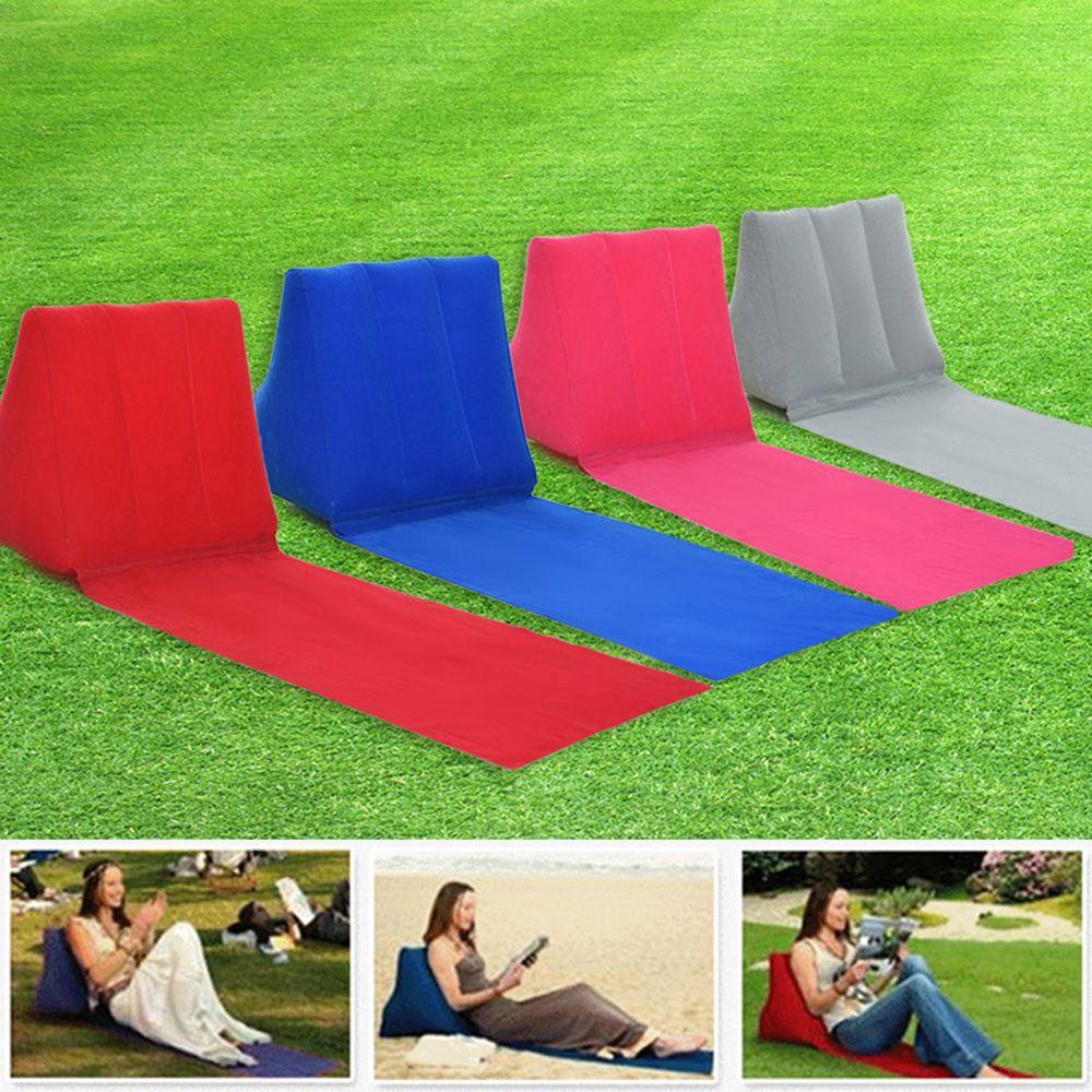 Gối bơm hơi YIYU thư giãn lưng cắm trại &amp; đi biển