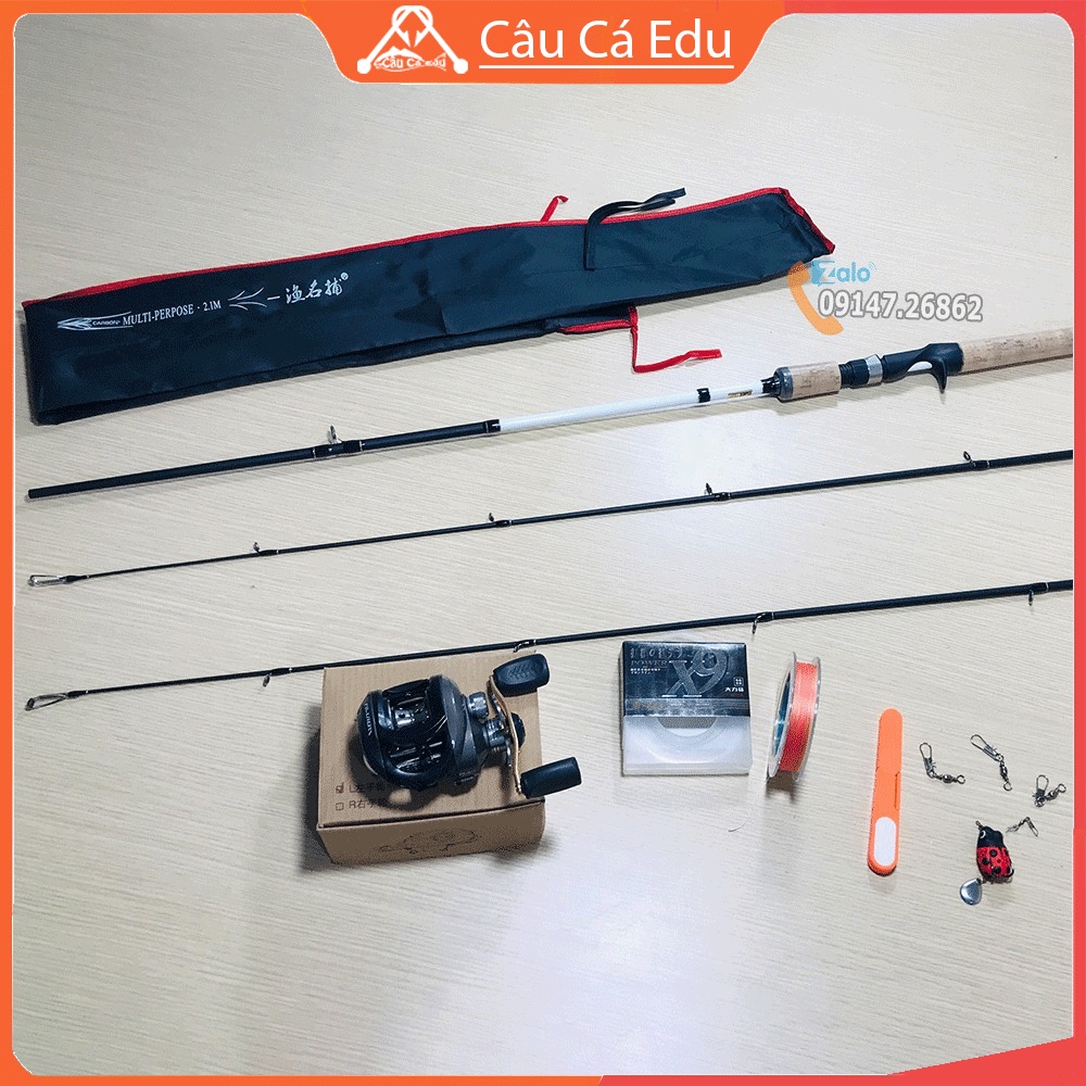 Bộ 43 Cần Câu Lure Máy Ngang Multi Navion Siêu Khỏe Bạo Lực - CauCaEdu