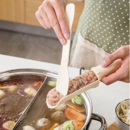 Khuôn làm thịt viên kèm muỗng chia