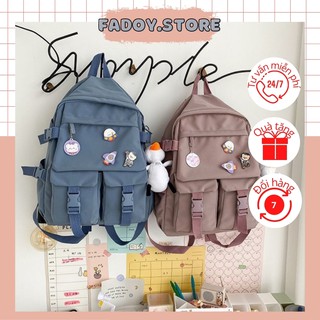 Balo nữ giá rẻ thời trang cute , Balo ulzzang hàn quốc FADOY Size L
