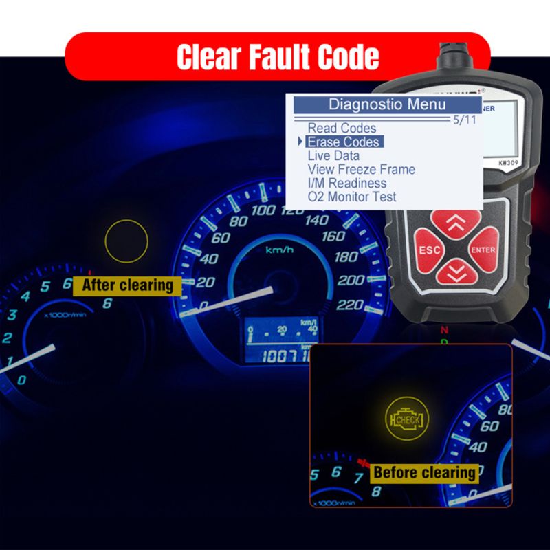 Thiết Bị Chẩn Đoán Lỗi Động Cơ Xe Hơi Chuyên Nghiệp 2020 Kw309 Obd2